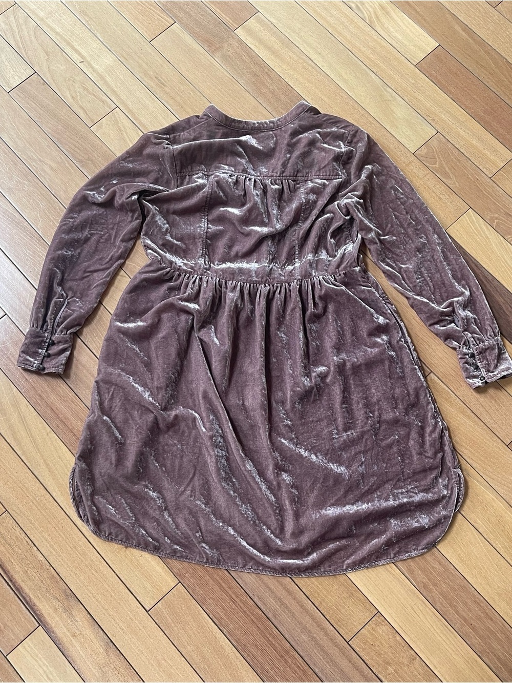 Anthropologie Holding Horses Velvet Shirt Dress Small - Picture 6 of 14